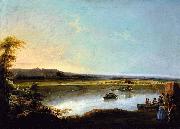 Manuel Barron Y Carrillo Crossing the River Guadalquivir Sweden oil painting artist